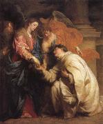 Anthony Van Dyck The mystic marriage of the Blessed Hermann Foseph with Mary oil painting